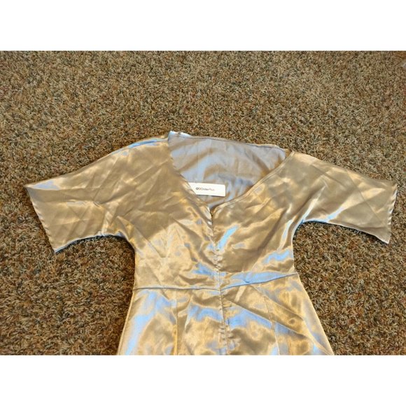NWT OC Order Plus Metallic silver dress Asymmetric - Picture 7 of 9
